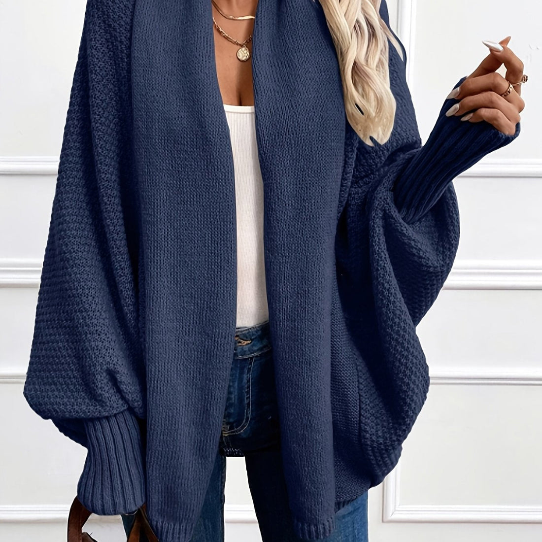 Women's Shawl Collar Cardigan – Draped Longline