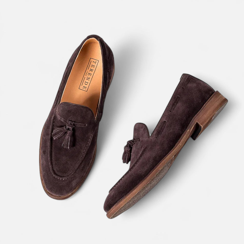 Men’s Nubuck Leather Loafers | Classic British Style