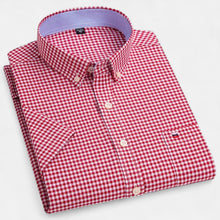 Men's Oxford Cotton Short-Sleeve Summer Shirt