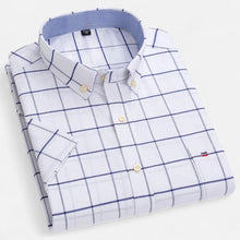 Men's Oxford Cotton Short-Sleeve Summer Shirt