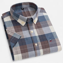 Men's Oxford Cotton Short-Sleeve Summer Shirt