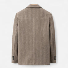 Men’s Wool Blend Jacket – Business Lapel Elegance