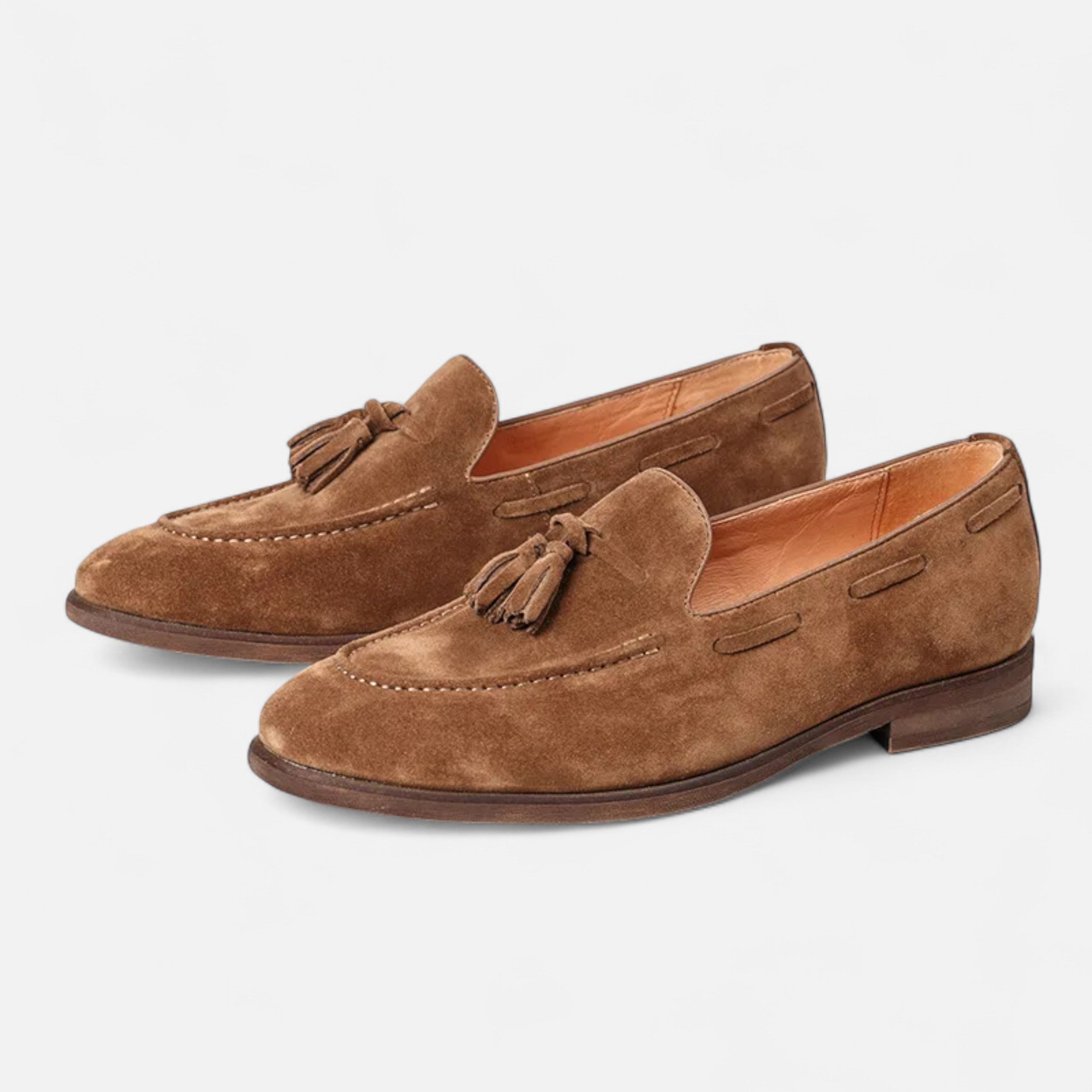 Men’s Nubuck Leather Loafers | Classic British Style