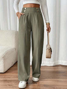 Elegant Straight-Leg Office Pants