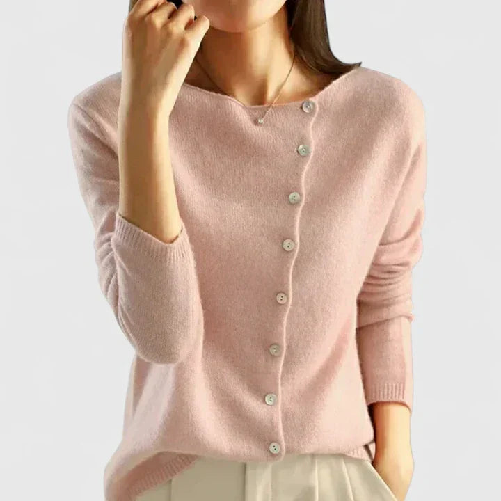 Refined Button-Front Cardigan
