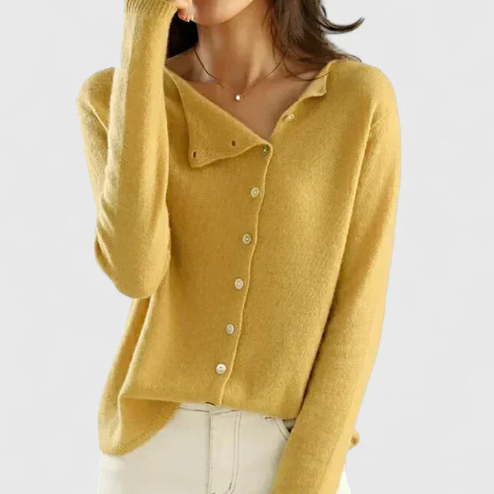 Refined Button-Front Cardigan