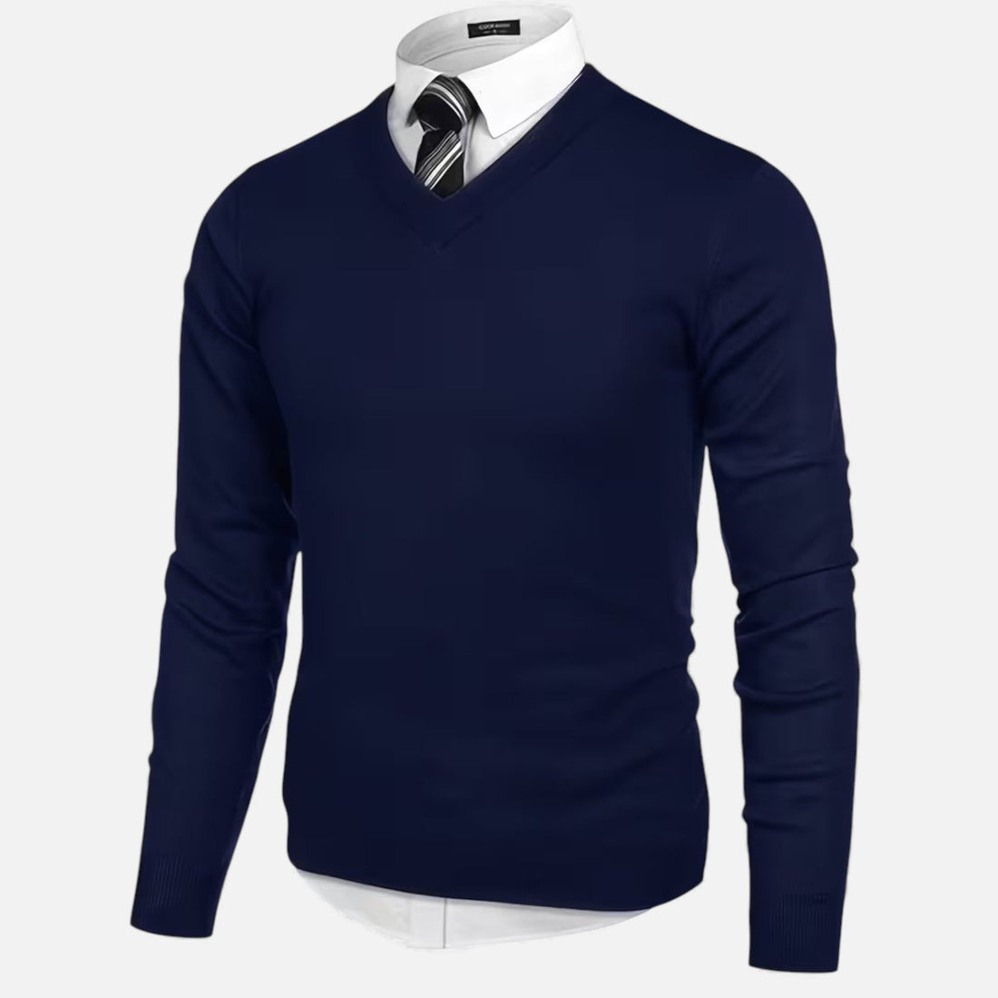 Men’s V-Neck Knit Sweater for Autumn/Winter