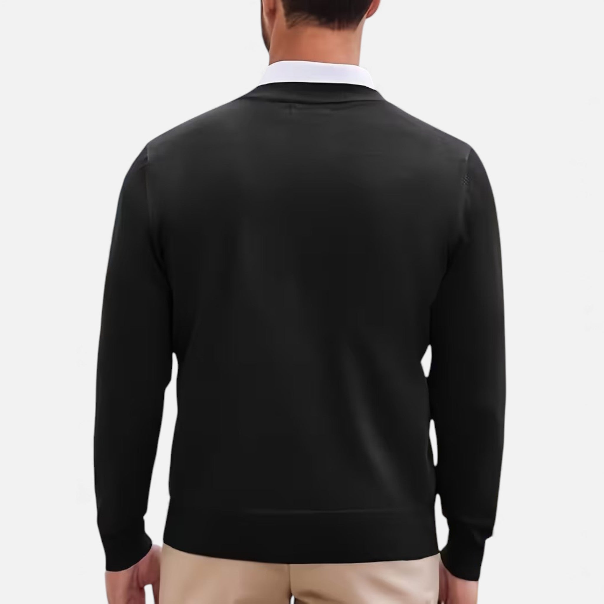 Men’s V-Neck Knit Sweater for Autumn/Winter