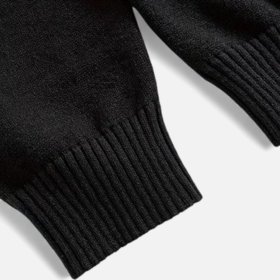 Men’s Loose-Fit Button-Up Polo Sweater