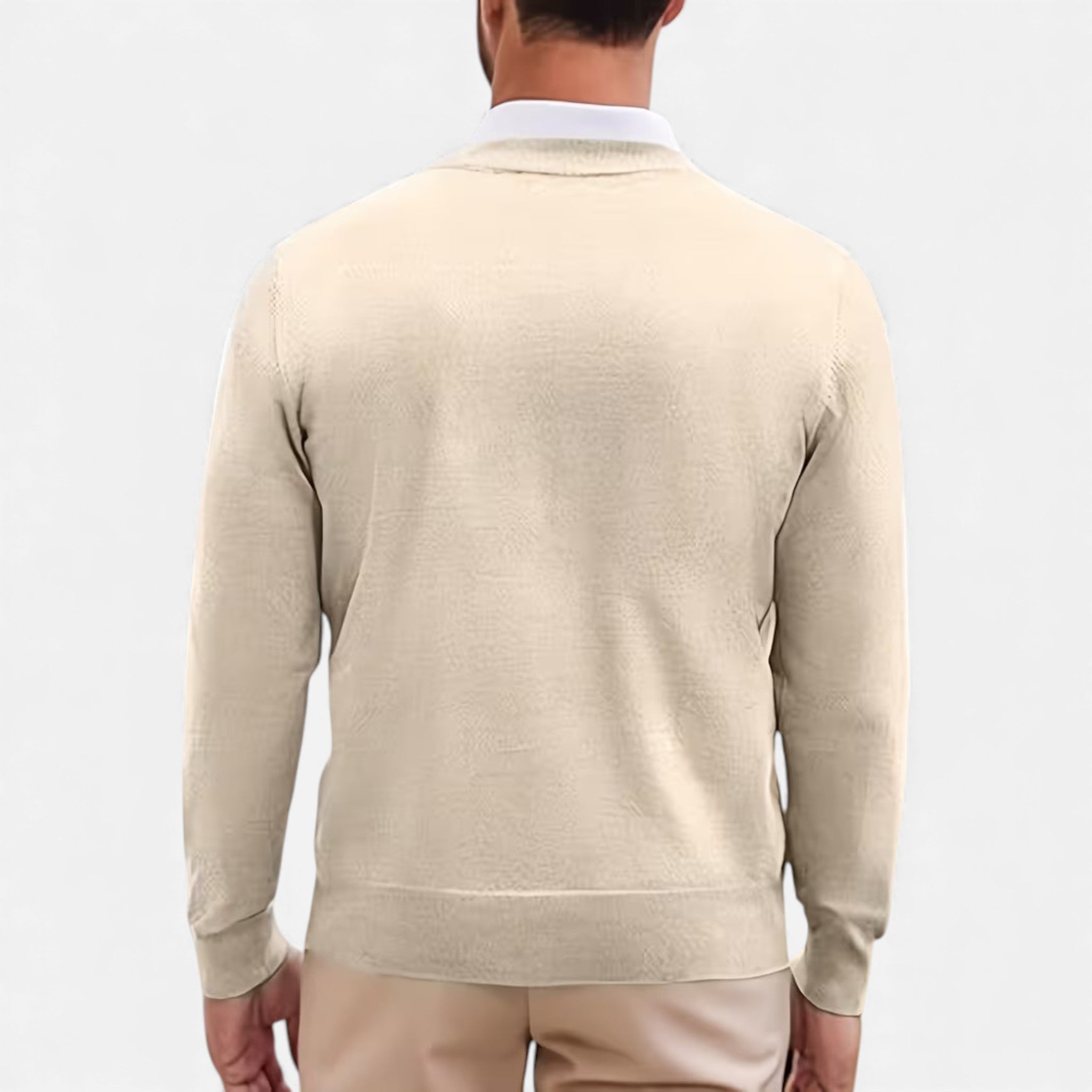 Men’s V-Neck Knit Sweater for Autumn/Winter
