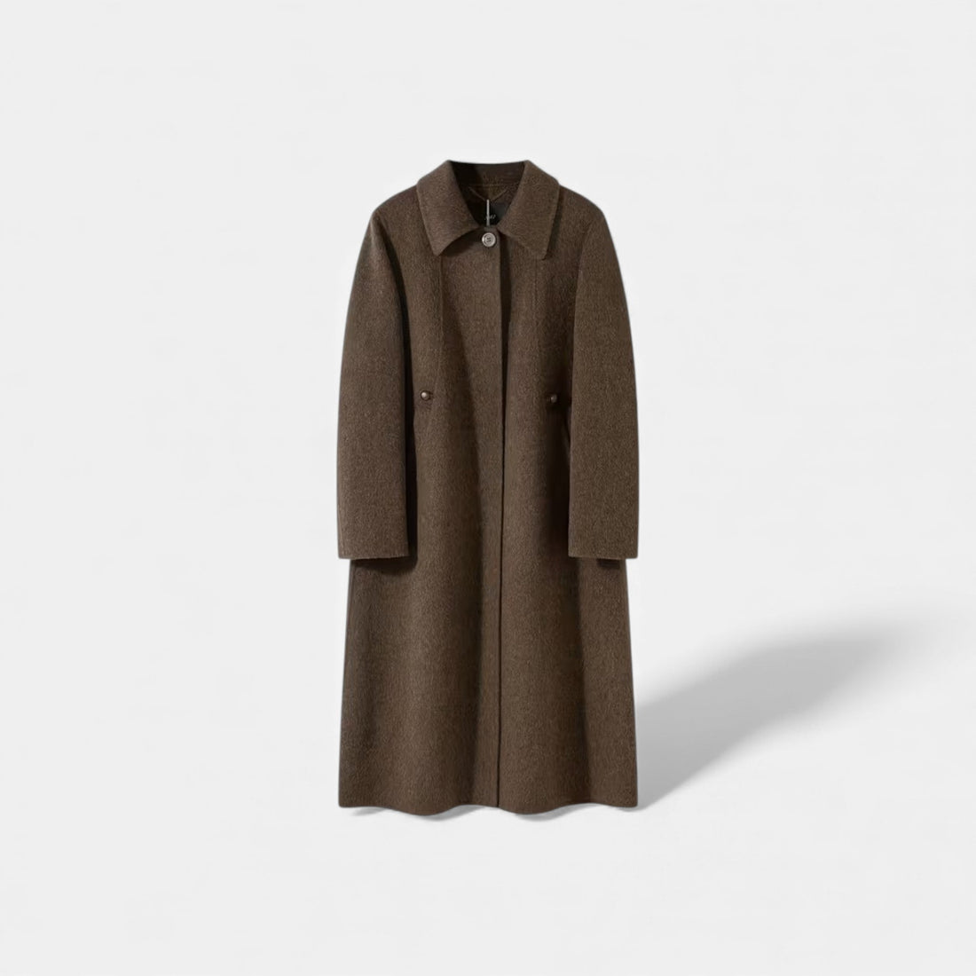 Women's Long Structured Wool Blend Coat