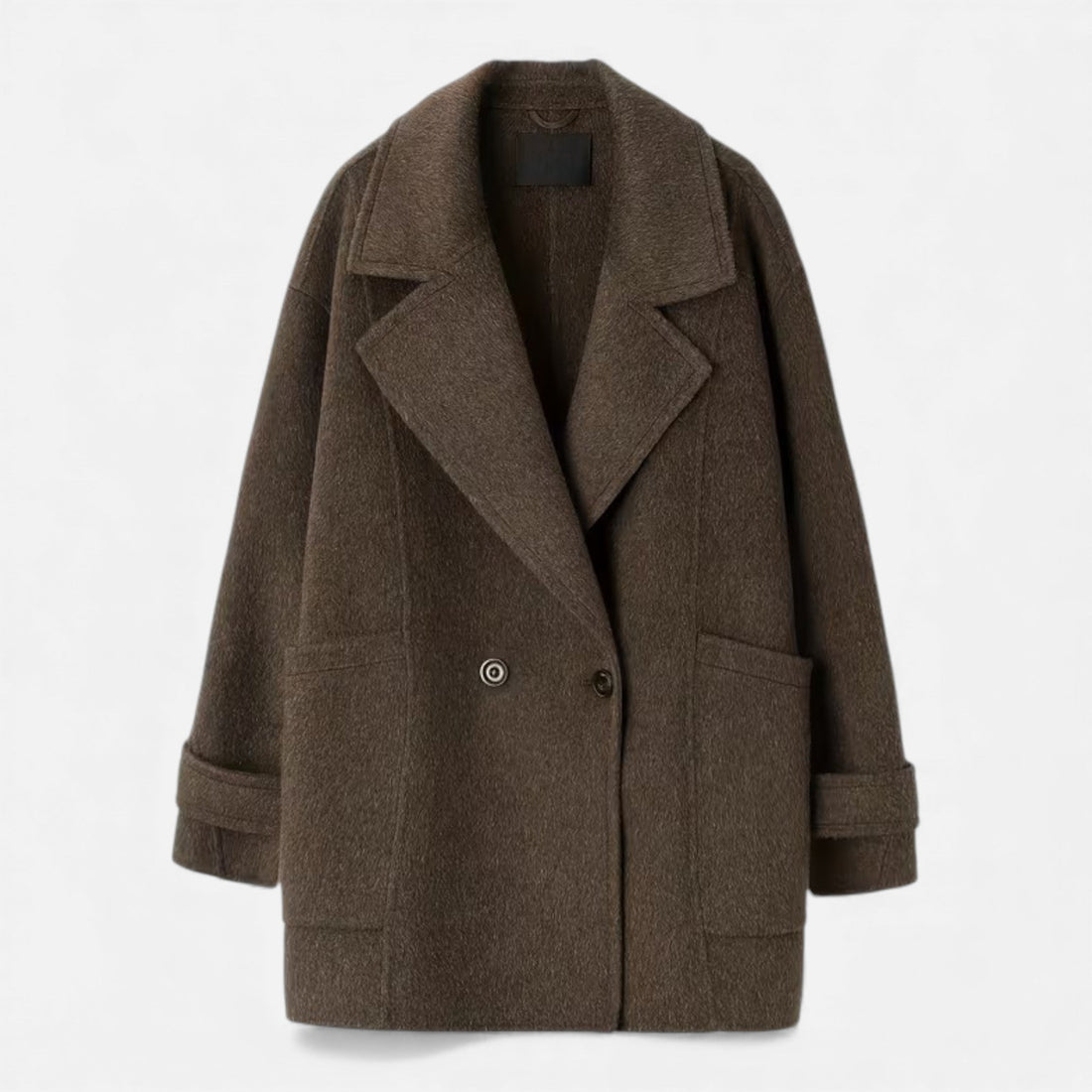 Women's Thick Alpaca-Blend Winter Coat