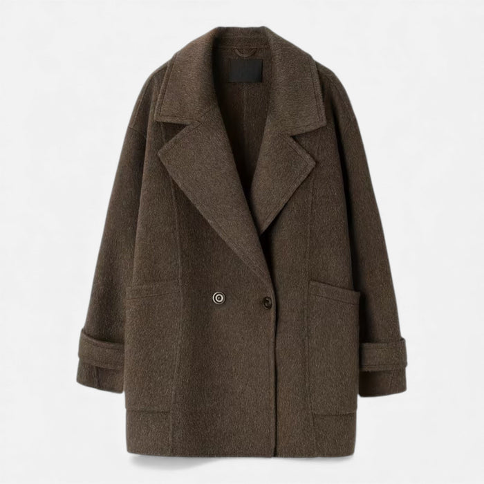 Women's Thick Alpaca-Blend Winter Coat