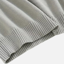 Men’s Loose-Fit Button-Up Polo Sweater