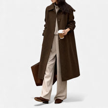 Women's Long Structured Wool Blend Coat