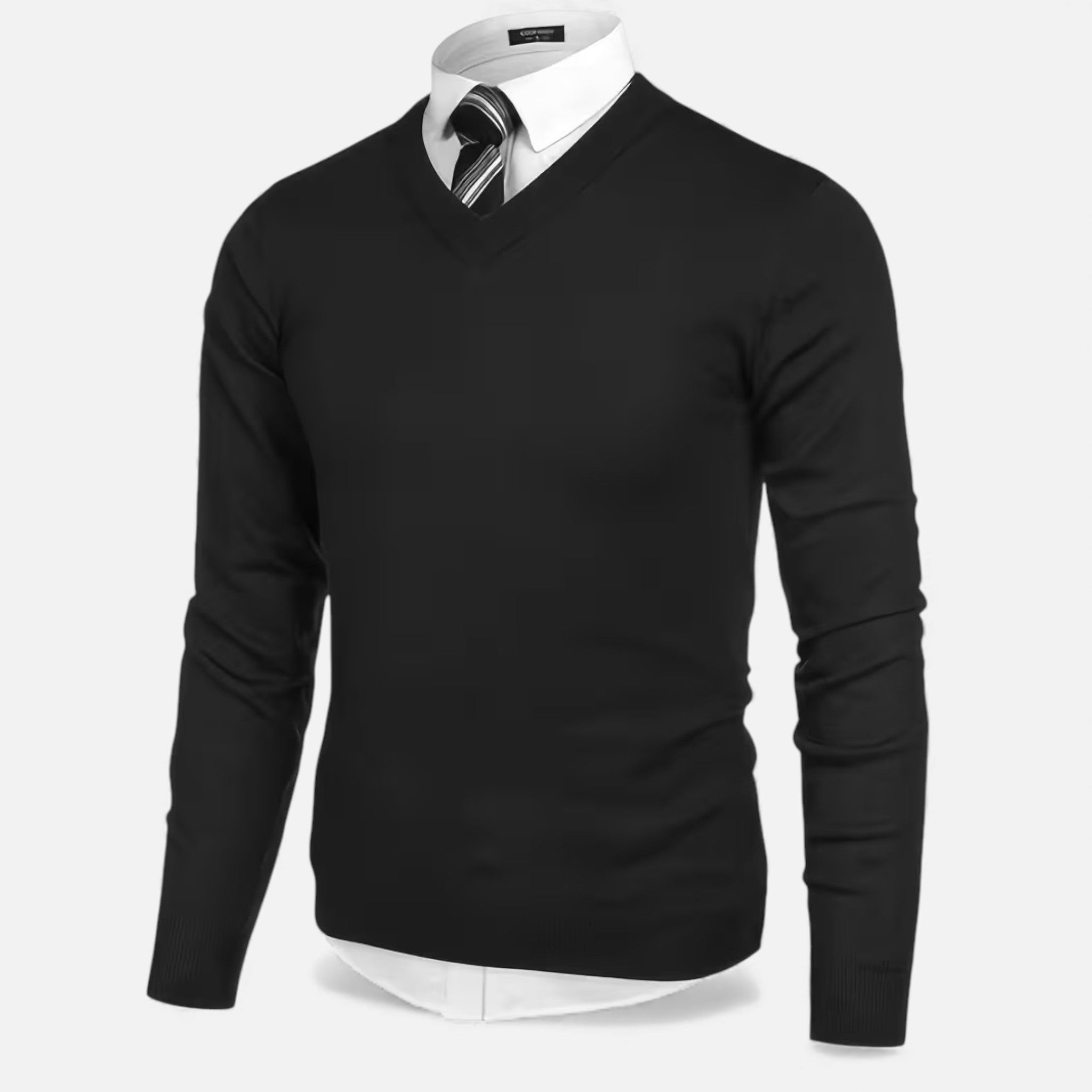 Men’s V-Neck Knit Sweater for Autumn/Winter