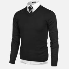 Men’s V-Neck Knit Sweater for Autumn/Winter