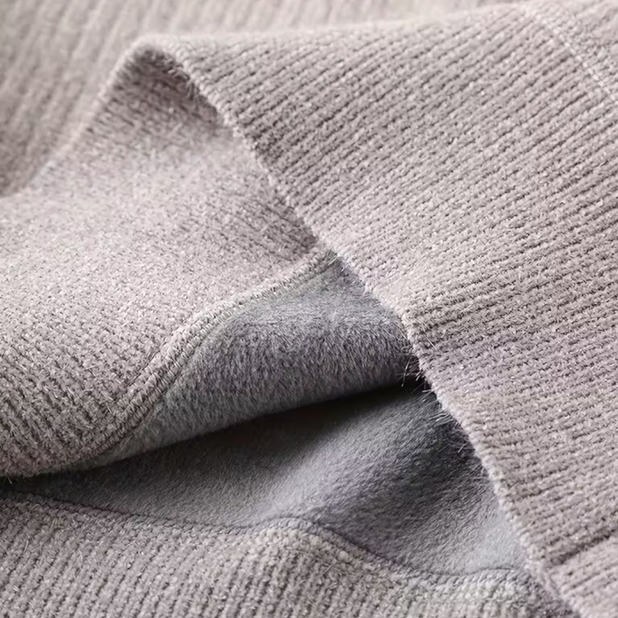 Men’s Thick Half-Zip Striped Knit Sweater