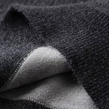 Men’s Thick Half-Zip Striped Knit Sweater