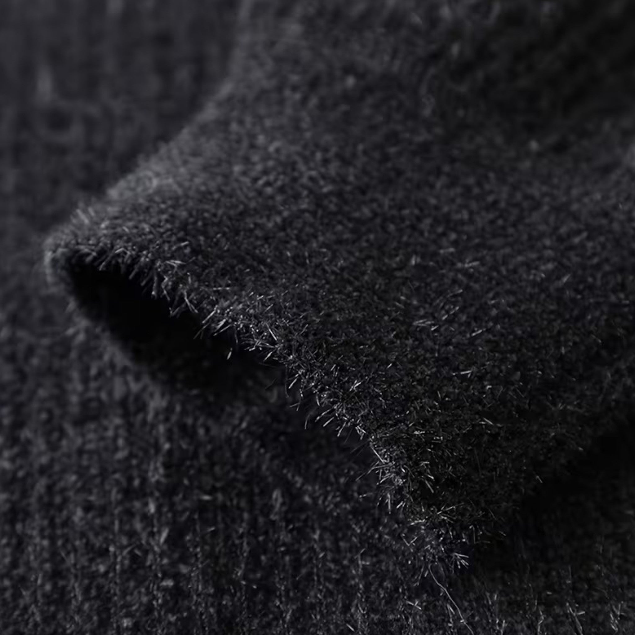 Men’s Thick Half-Zip Striped Knit Sweater