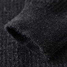 Men’s Thick Half-Zip Striped Knit Sweater