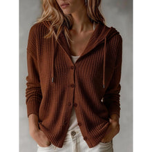 Women's Hooded Cardigan – Textured Knit
