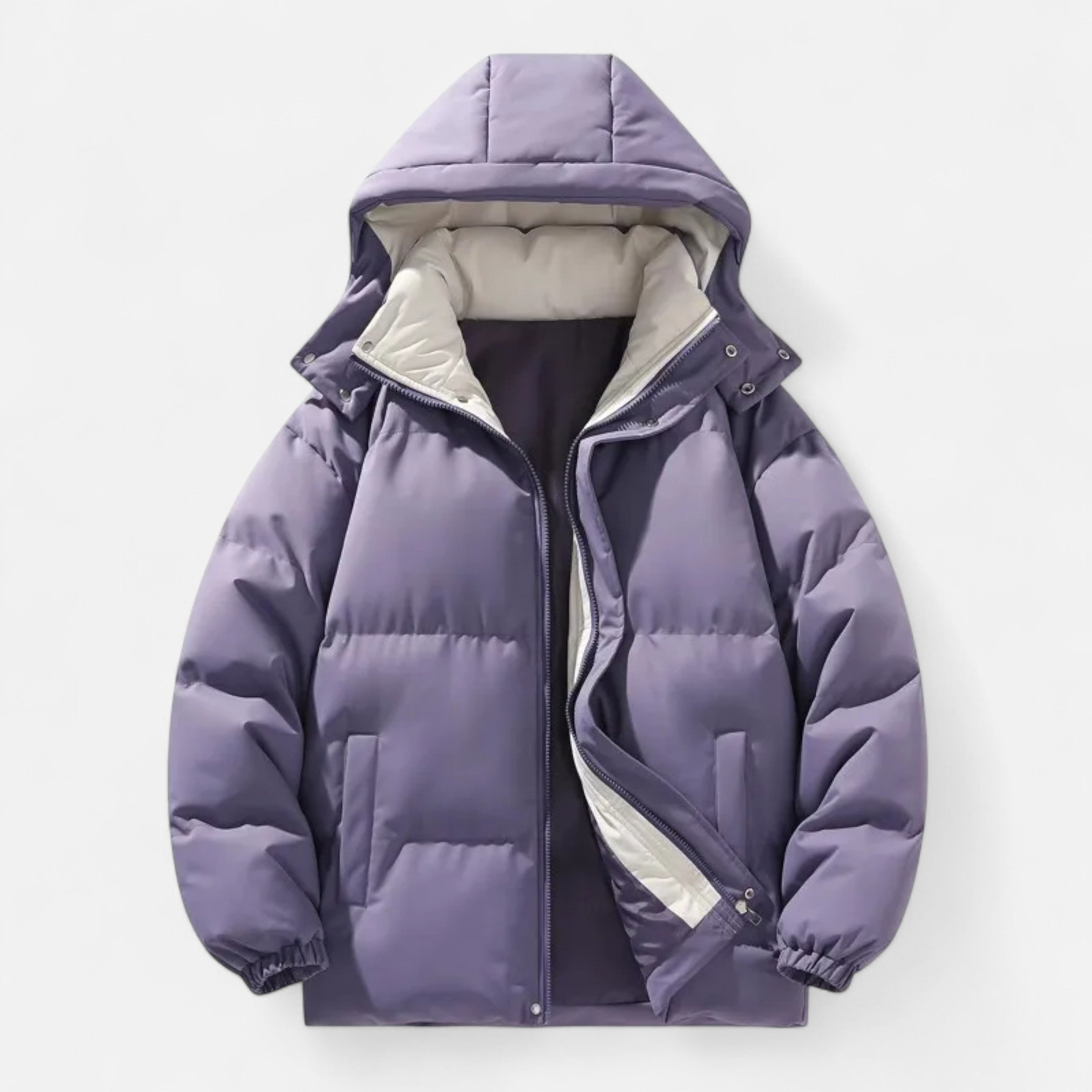 Men’s Detachable-Hood Padded Jacket