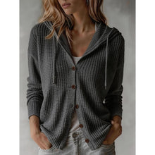 Women's Hooded Cardigan – Textured Knit