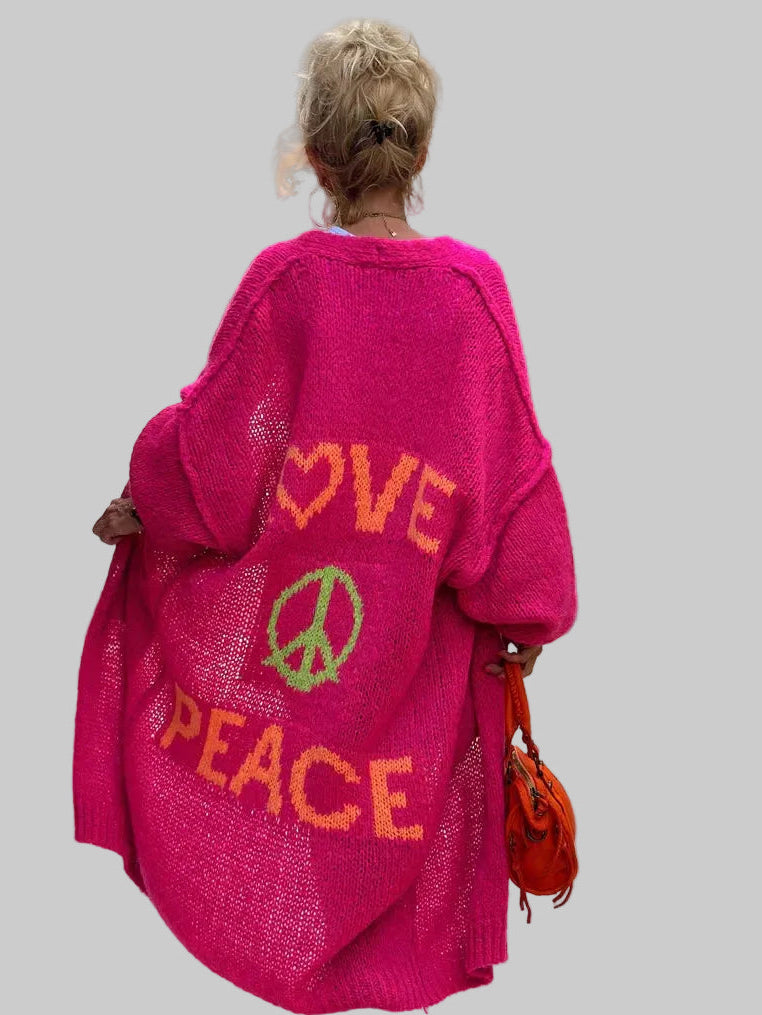 Women’s Long Knitted Cardigan