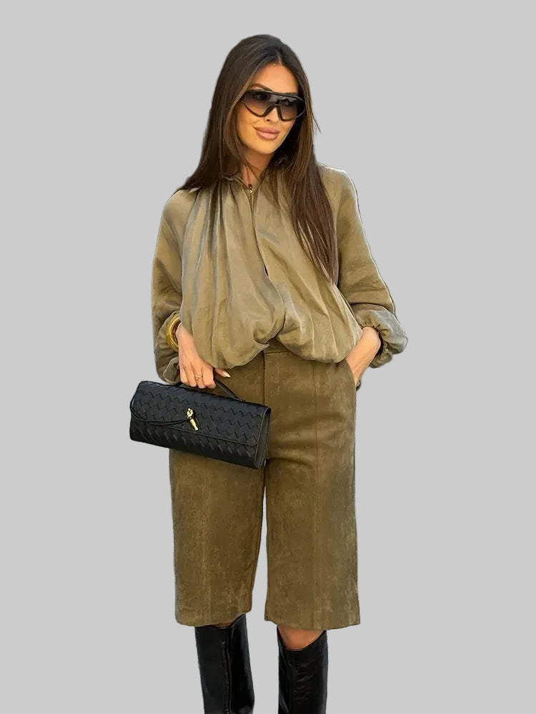 Women’s Long-Sleeve Zip-Neck Jacket