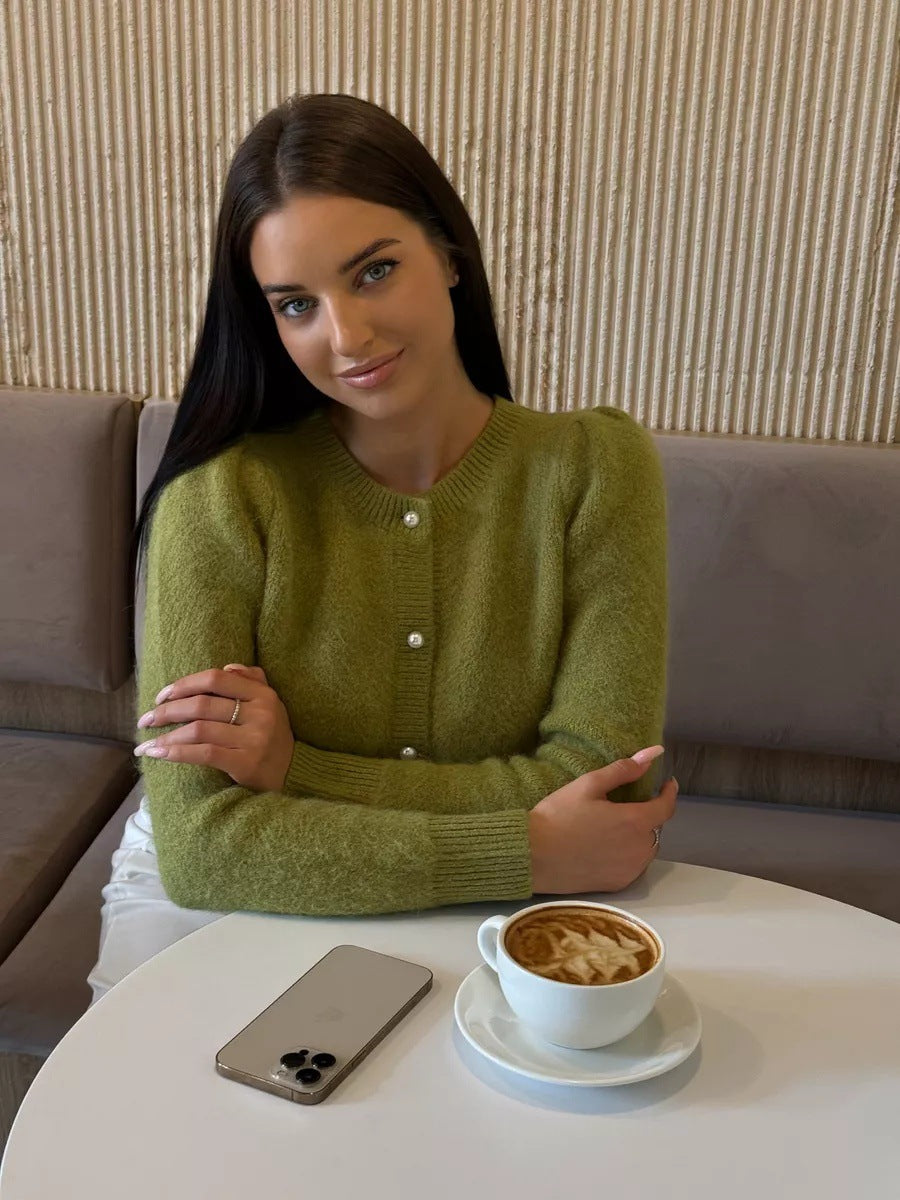 Women’s Pearl-Button Cardigan