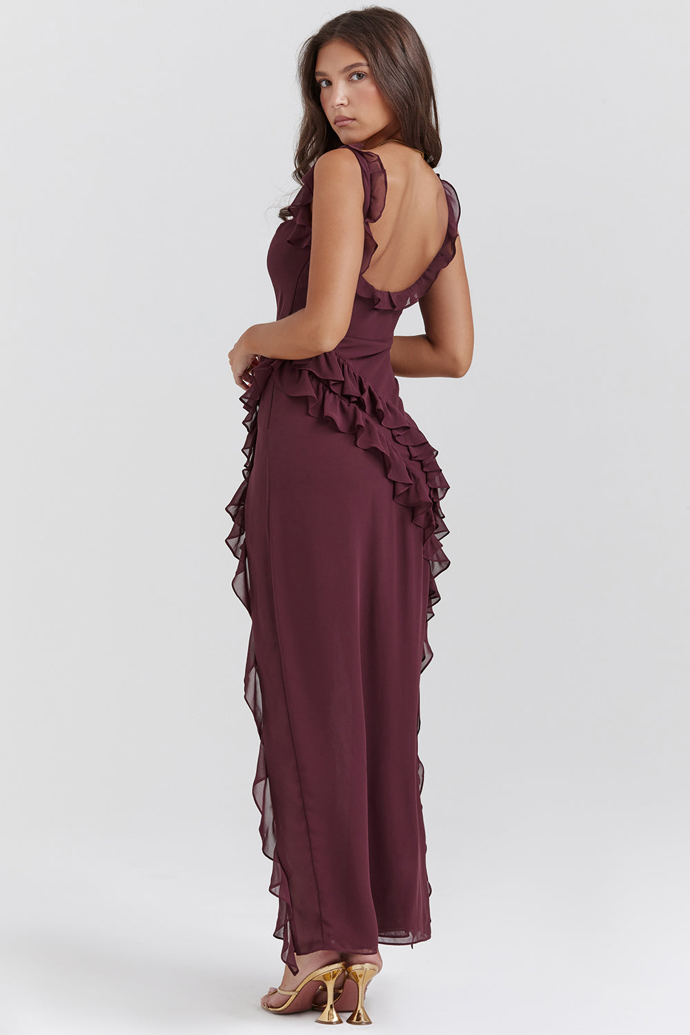 Women’s Ruffled Maxi Dress
