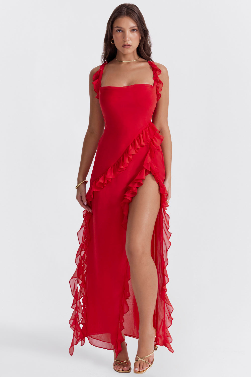 Women’s Ruffled Maxi Dress