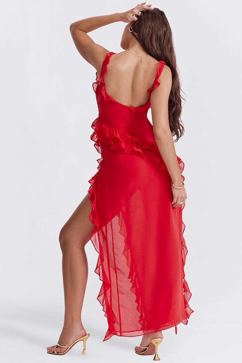 Women’s Ruffled Maxi Dress